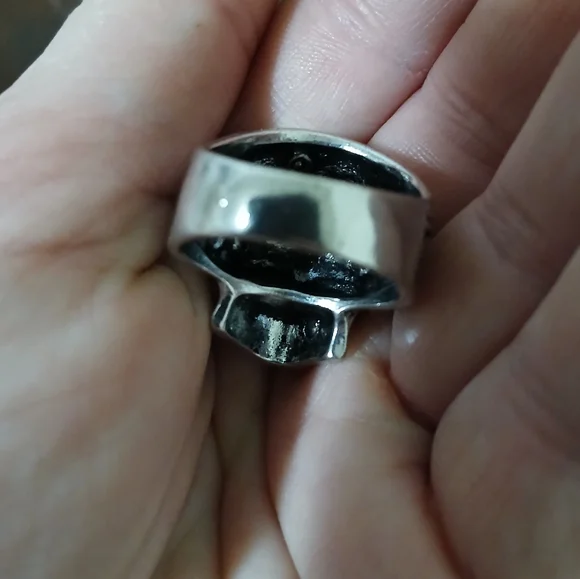 New Steampunk Stainless Steel & Brass Ring. - Picture 8 of 8